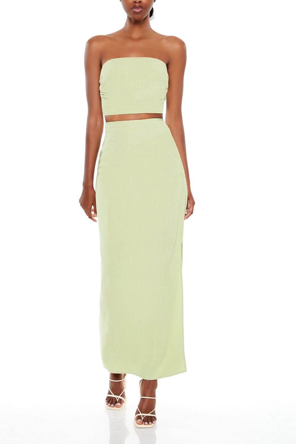 Tube Crop Top & Maxi Skirt Set