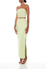 Tube Crop Top & Maxi Skirt Set