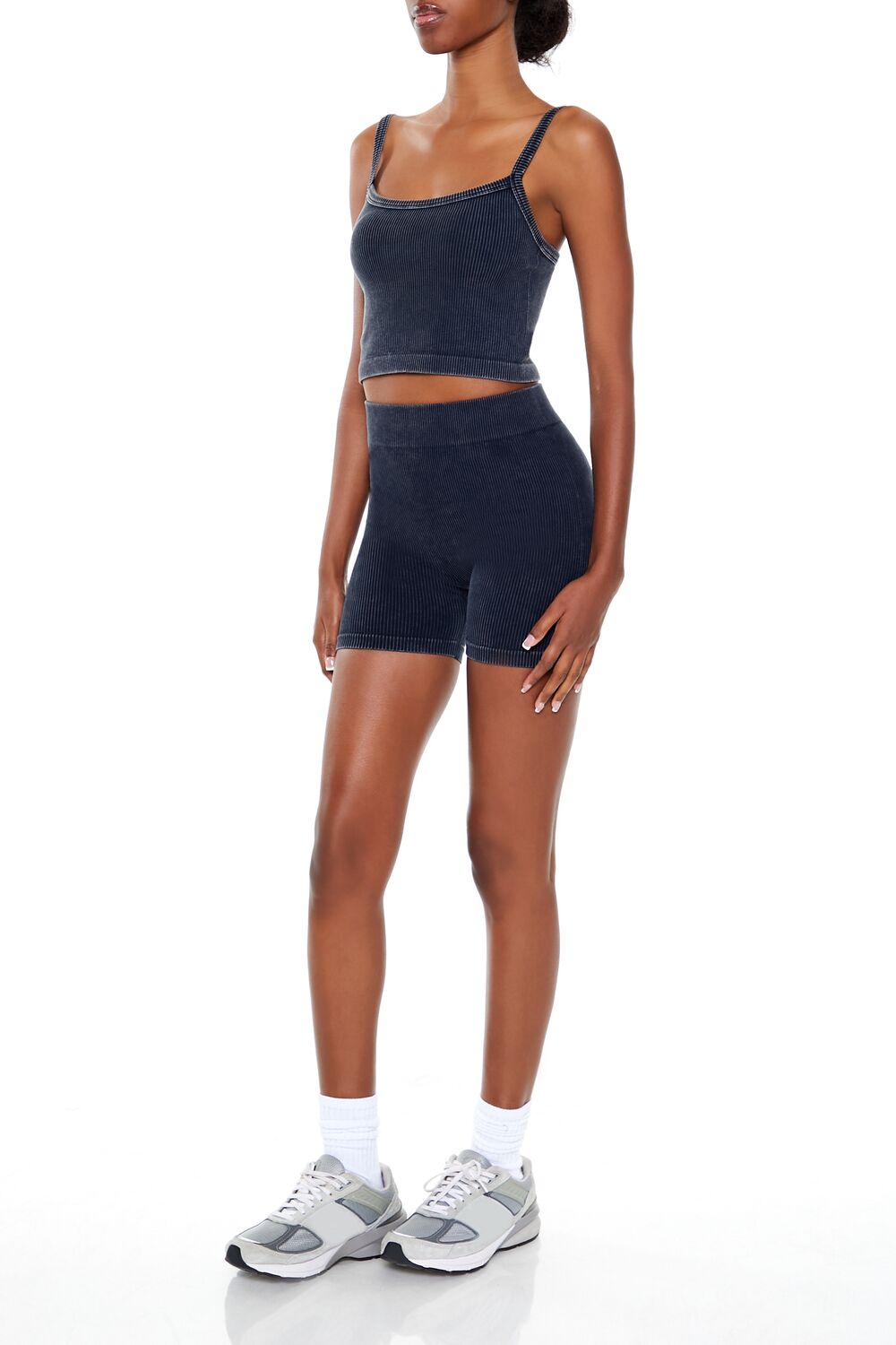 Seamless Mineral Wash Biker Shorts