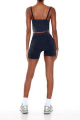 Seamless Mineral Wash Biker Shorts