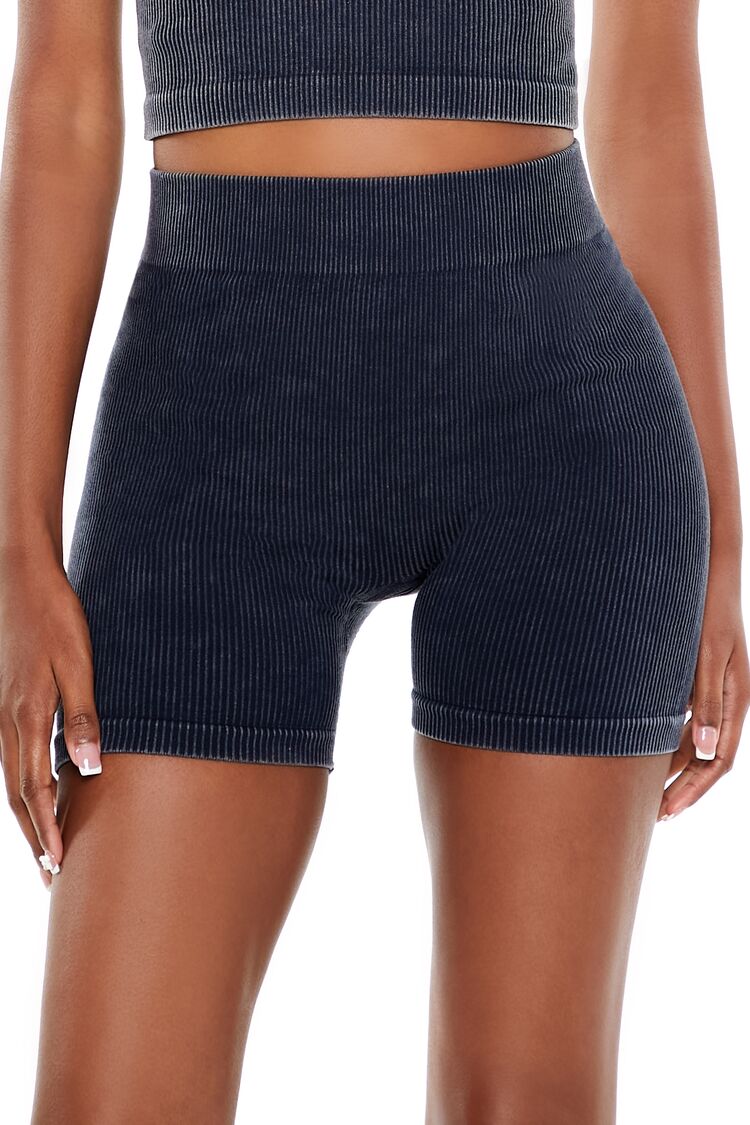 Seamless Mineral Wash Biker Shorts