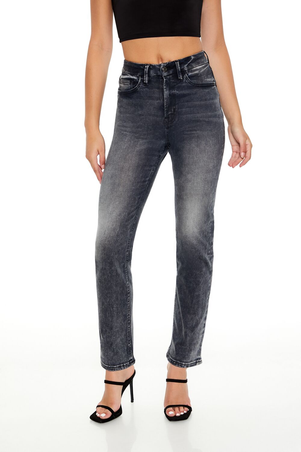 Curvy High-Rise Straight Jeans