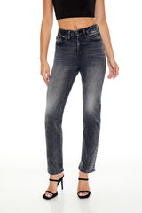 Curvy High-Rise Straight Jeans