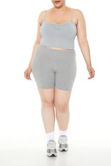 Plus Size Seamless Cropped Cami