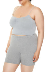 Plus Size Seamless Cropped Cami