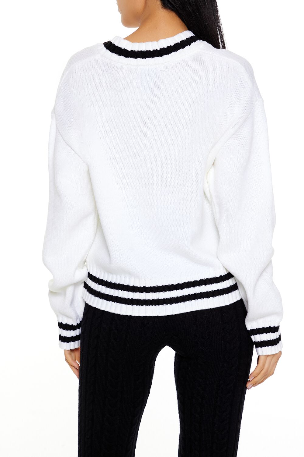 Boston Varsity-Striped Sweater