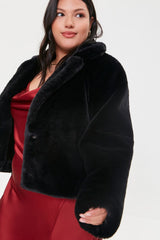 Plus Size Faux Fur Coat