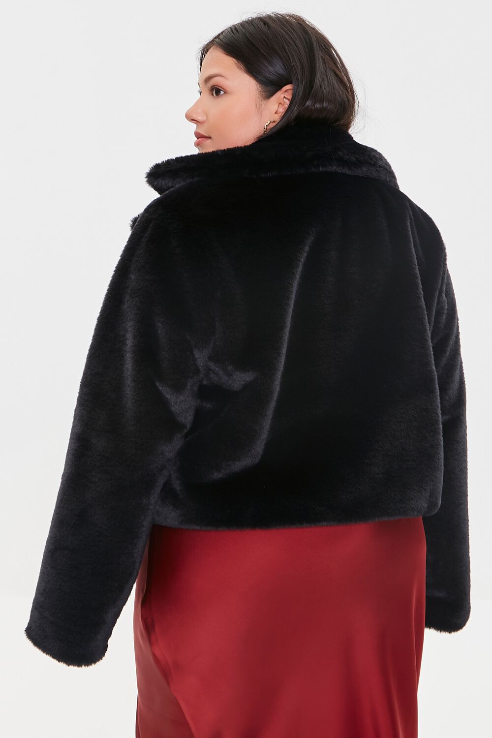 Plus Size Faux Fur Coat