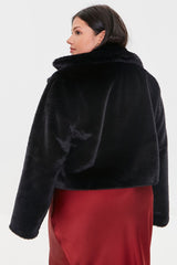 Plus Size Faux Fur Coat