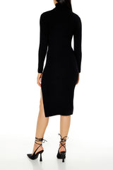 Cutout Sweater Midi Dress