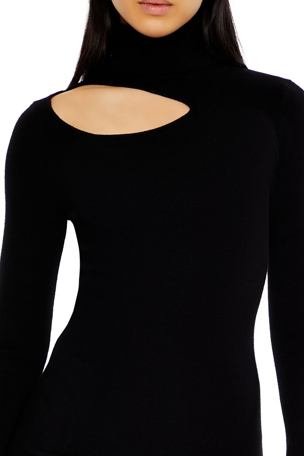 Cutout Sweater Midi Dress