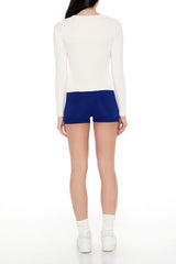 Cotton-Blend Biker Shorts
