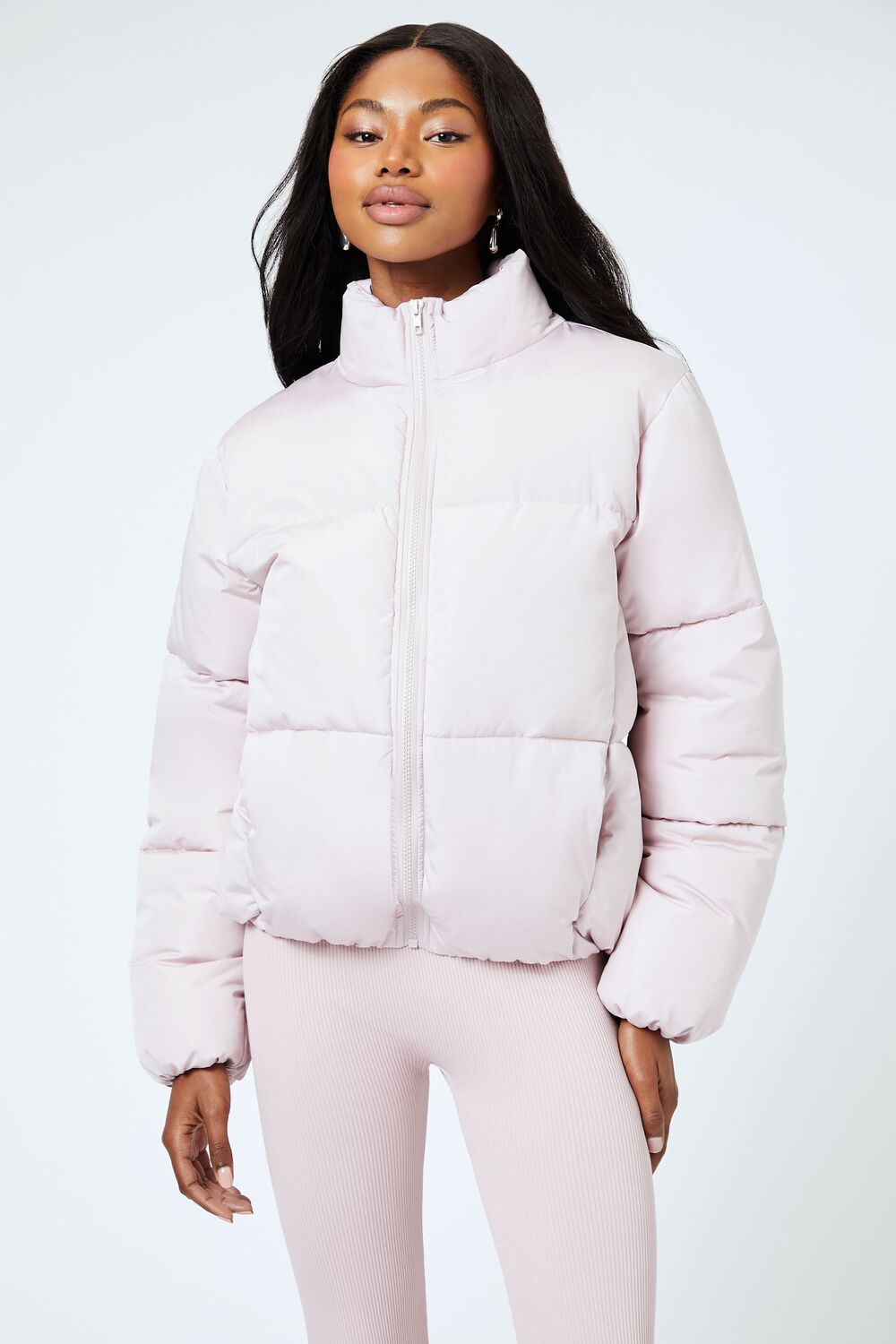 Quilted Zip-Up Puffer Jacket