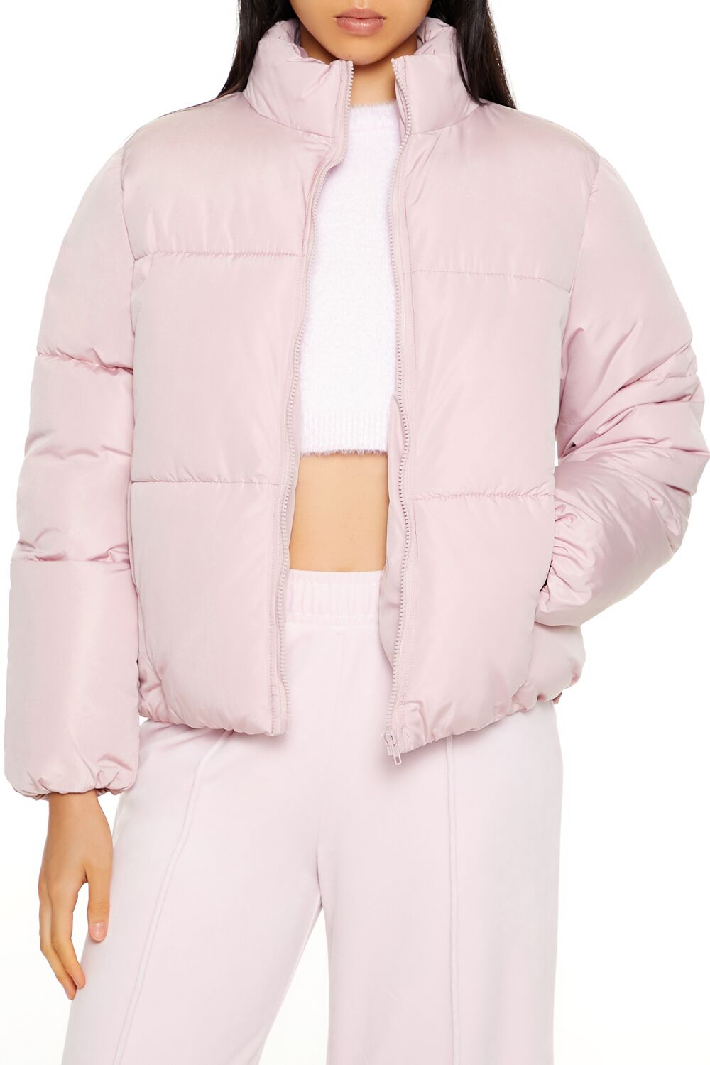 Quilted Zip-Up Puffer Jacket