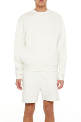 Drop-Sleeve Crew Pullover