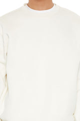 Drop-Sleeve Crew Pullover