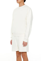 Drop-Sleeve Crew Pullover