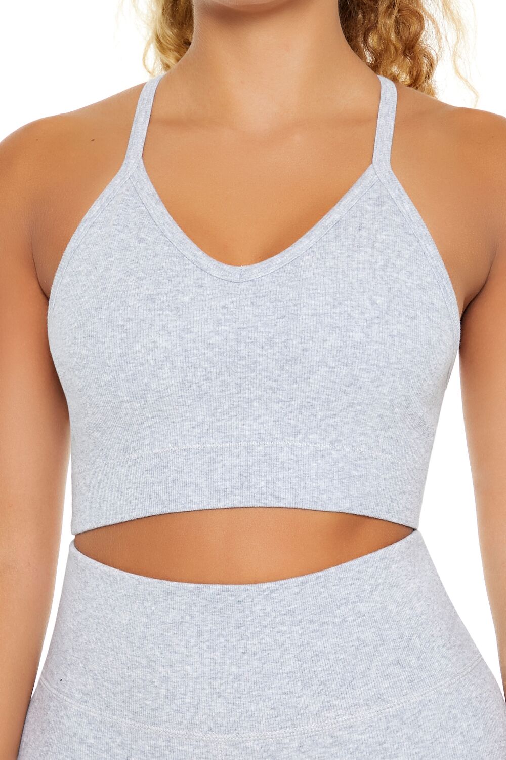 Seamless Strappy Longline Sports Bra