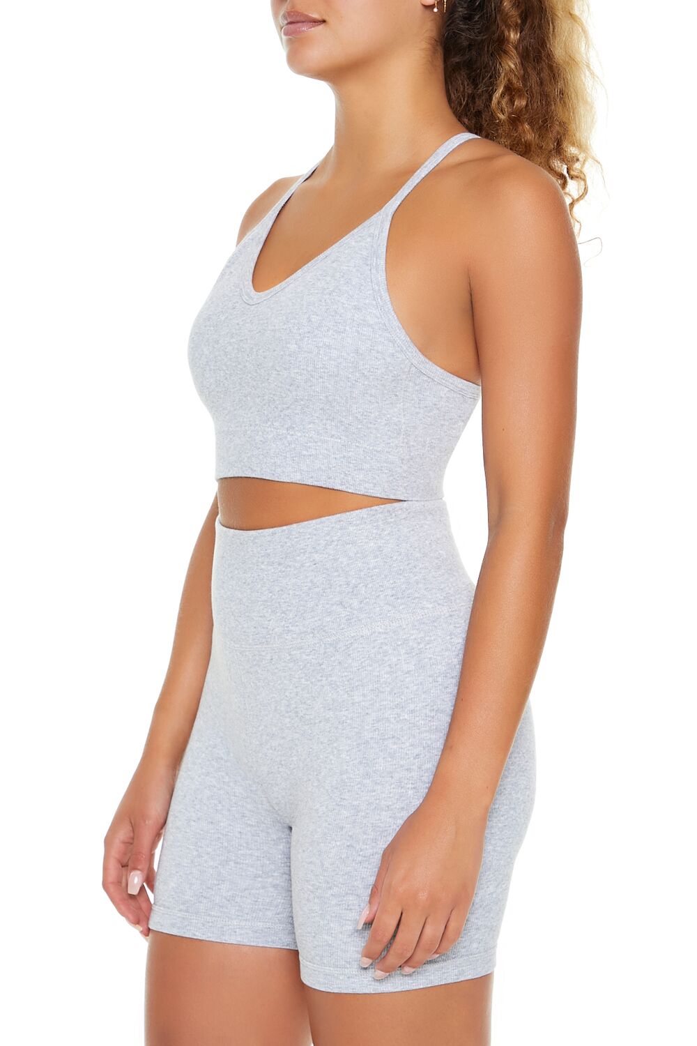 Seamless Strappy Longline Sports Bra