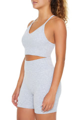 Seamless Strappy Longline Sports Bra