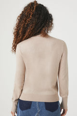 Ribbed-Trim Sweater