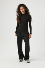 Fitted Mock Neck Sweater