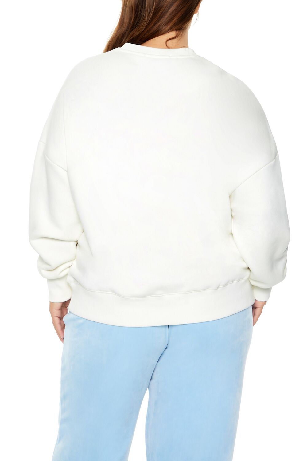 Plus Size Embroidered Hello Kitty Pullover