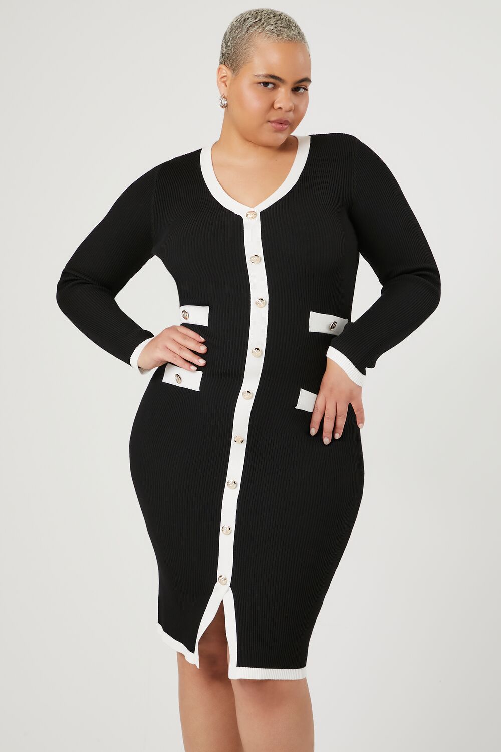 Plus Size Bodycon Midi Dress