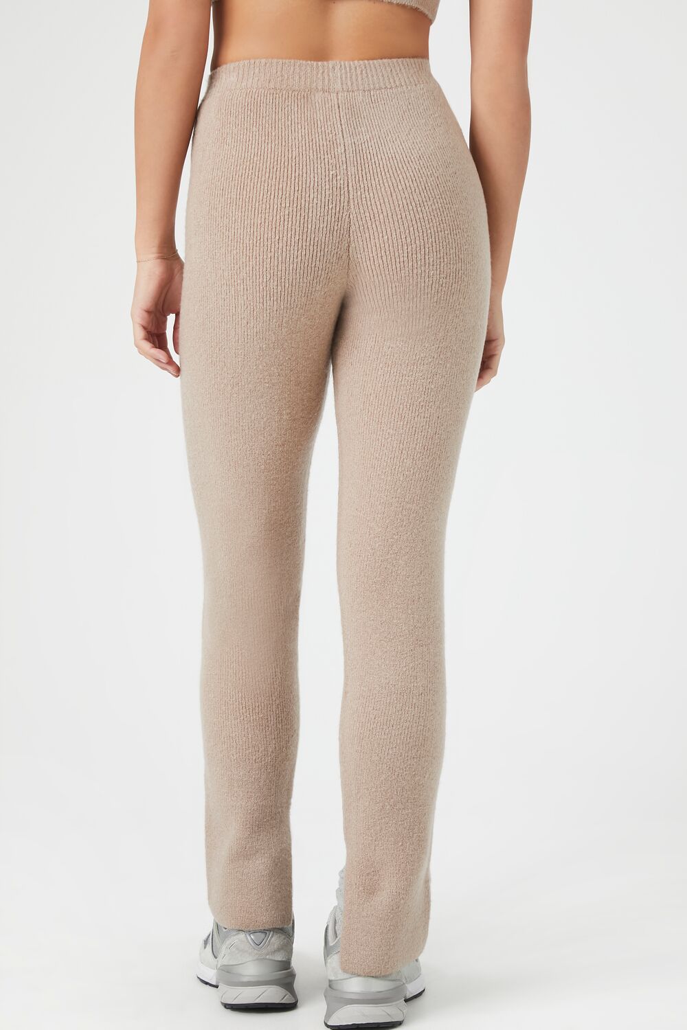 Sweater-Knit Straight Pants