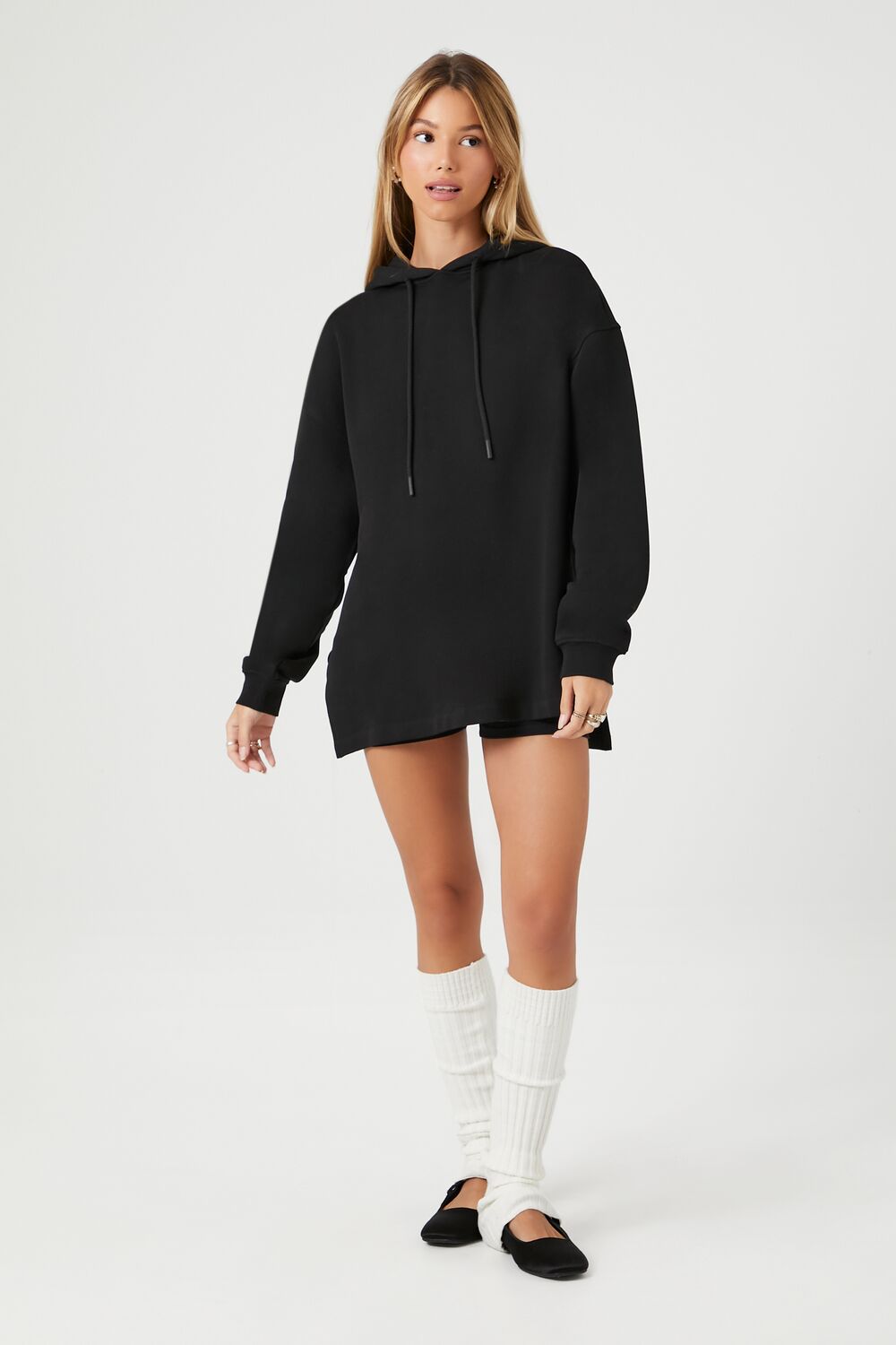 French Terry High-Low Hoodie
