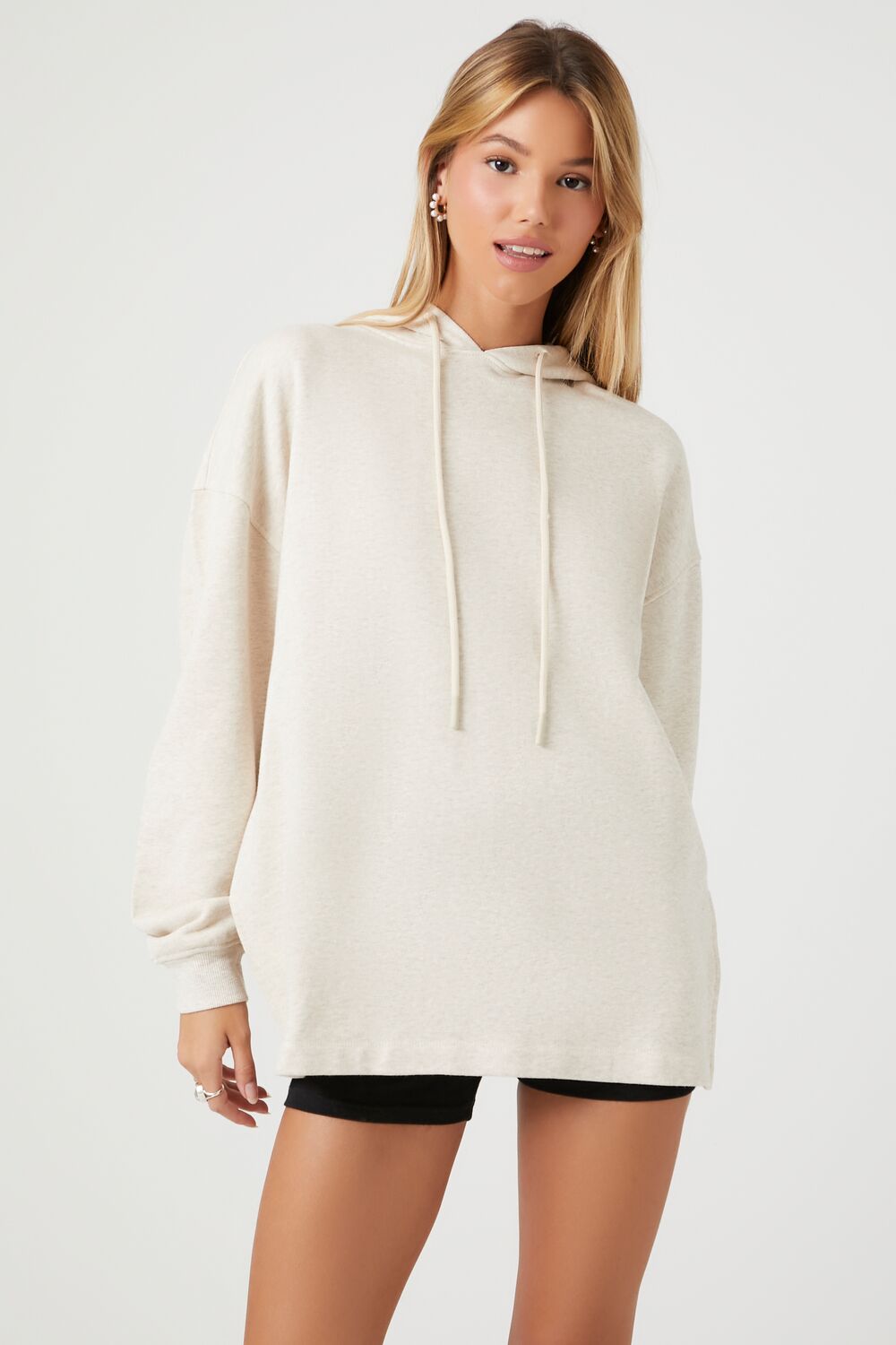 French Terry High-Low Hoodie