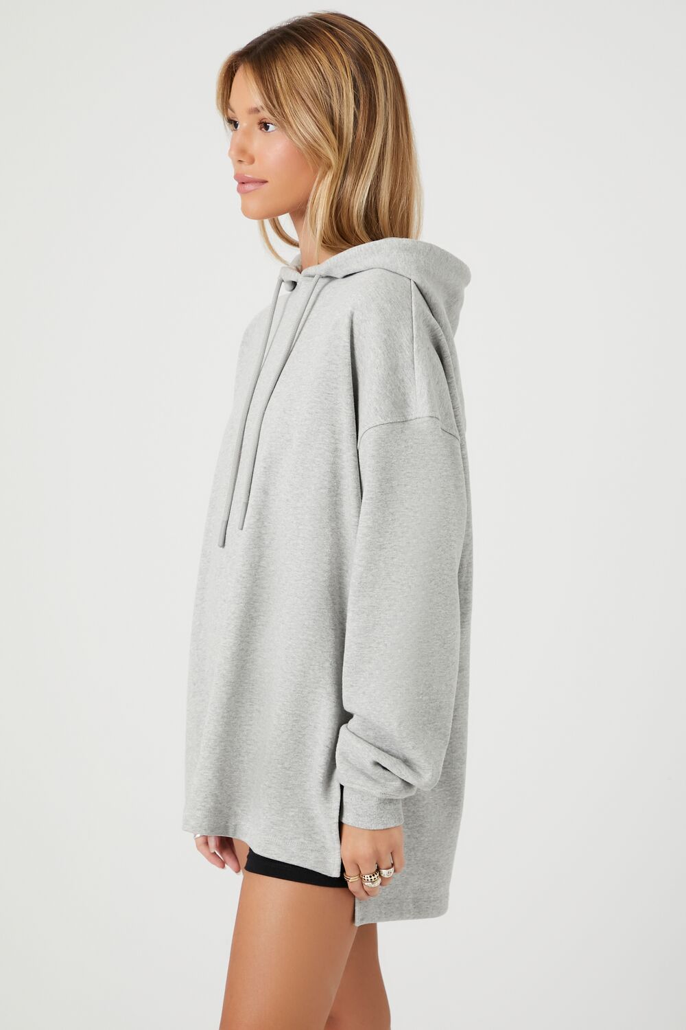 French Terry High-Low Hoodie
