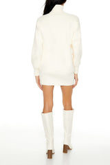 Turtleneck Mini Sweater Dress