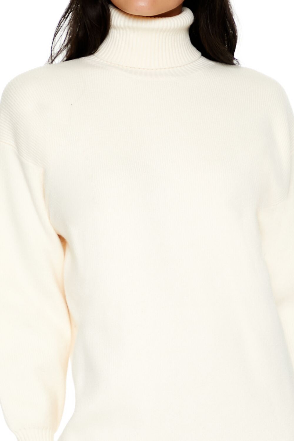 Turtleneck Mini Sweater Dress