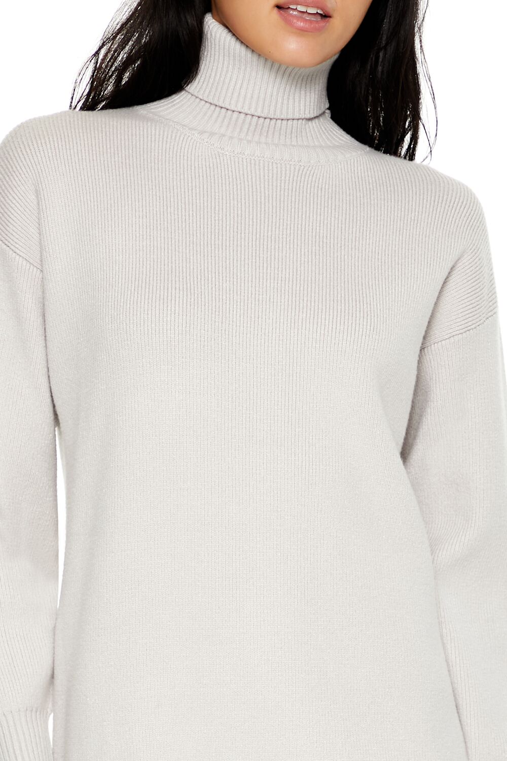 Turtleneck Mini Sweater Dress
