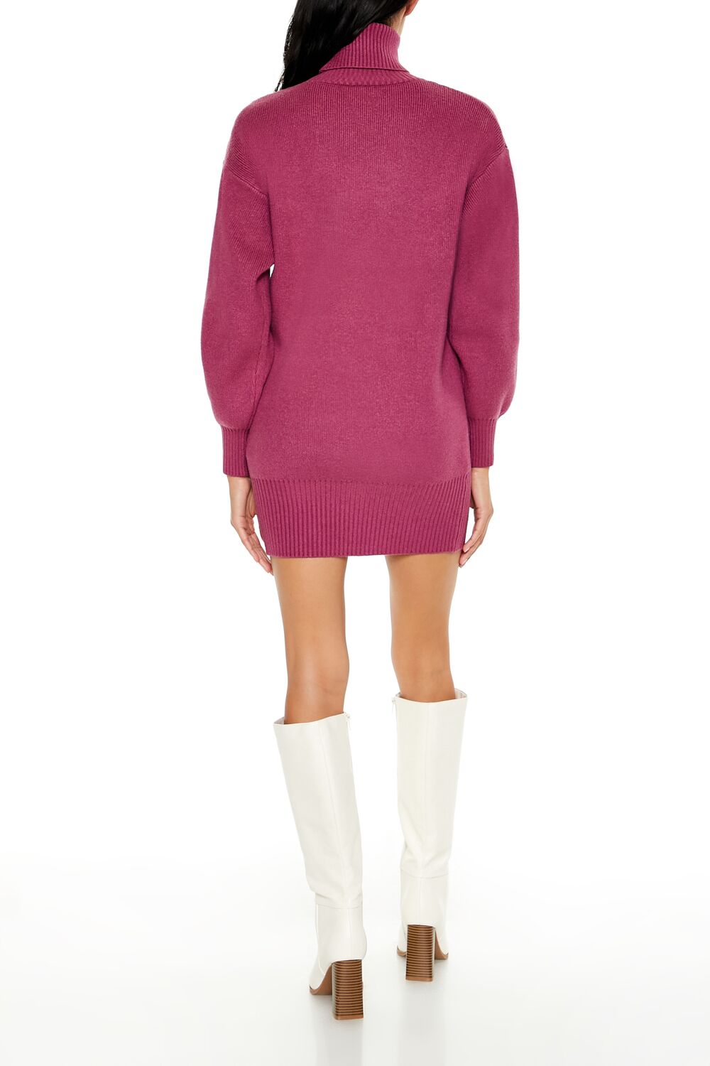 Turtleneck Mini Sweater Dress