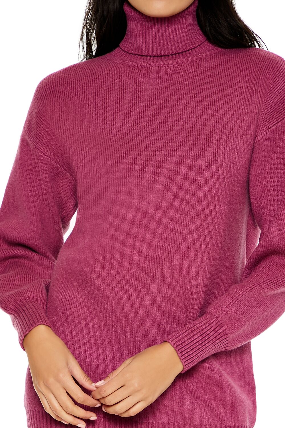 Turtleneck Mini Sweater Dress