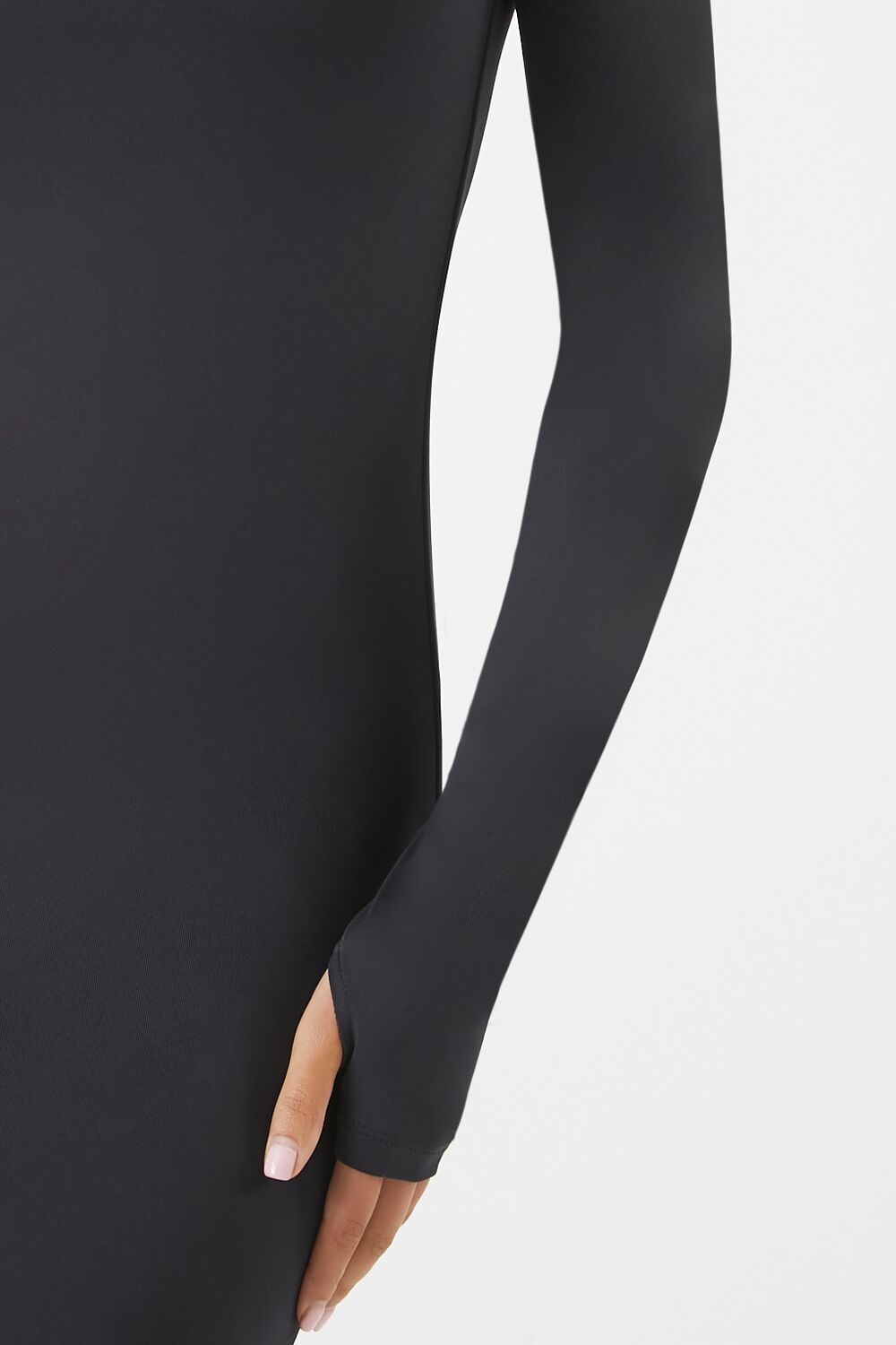Turtleneck Contour Sculpt Mini Dress