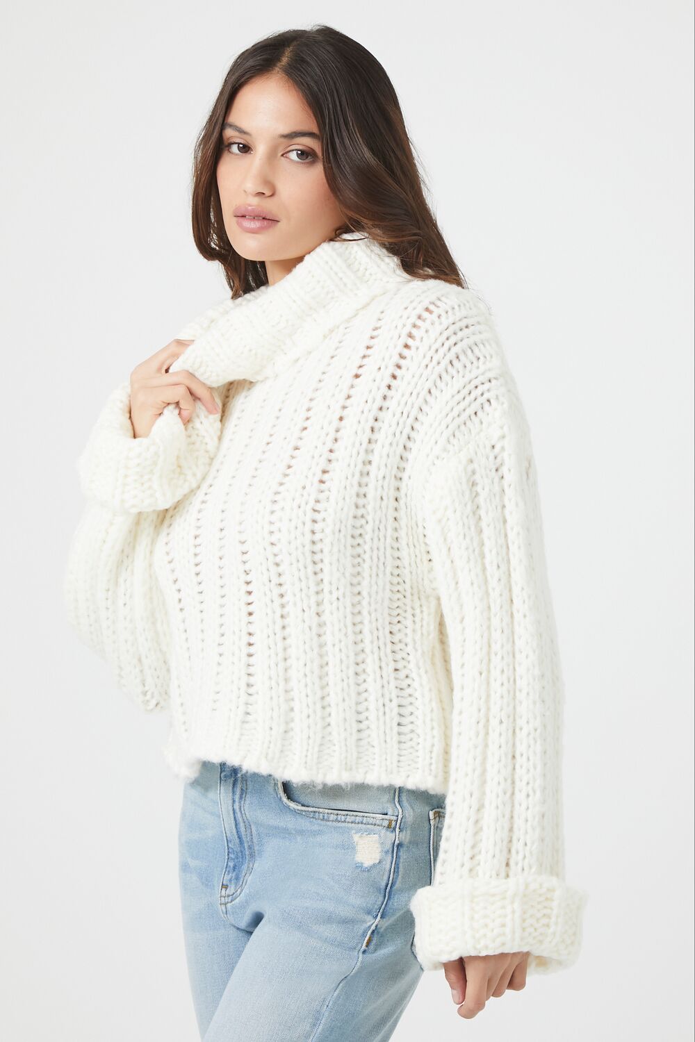Turtleneck Cropped Sweater