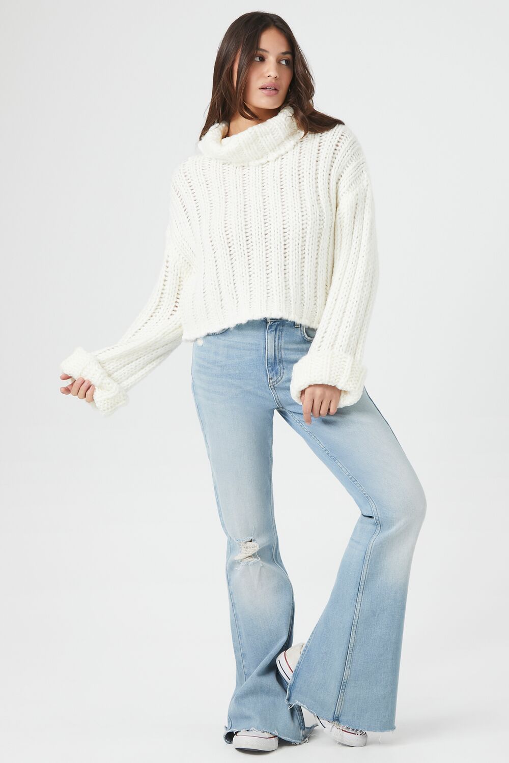 Turtleneck Cropped Sweater