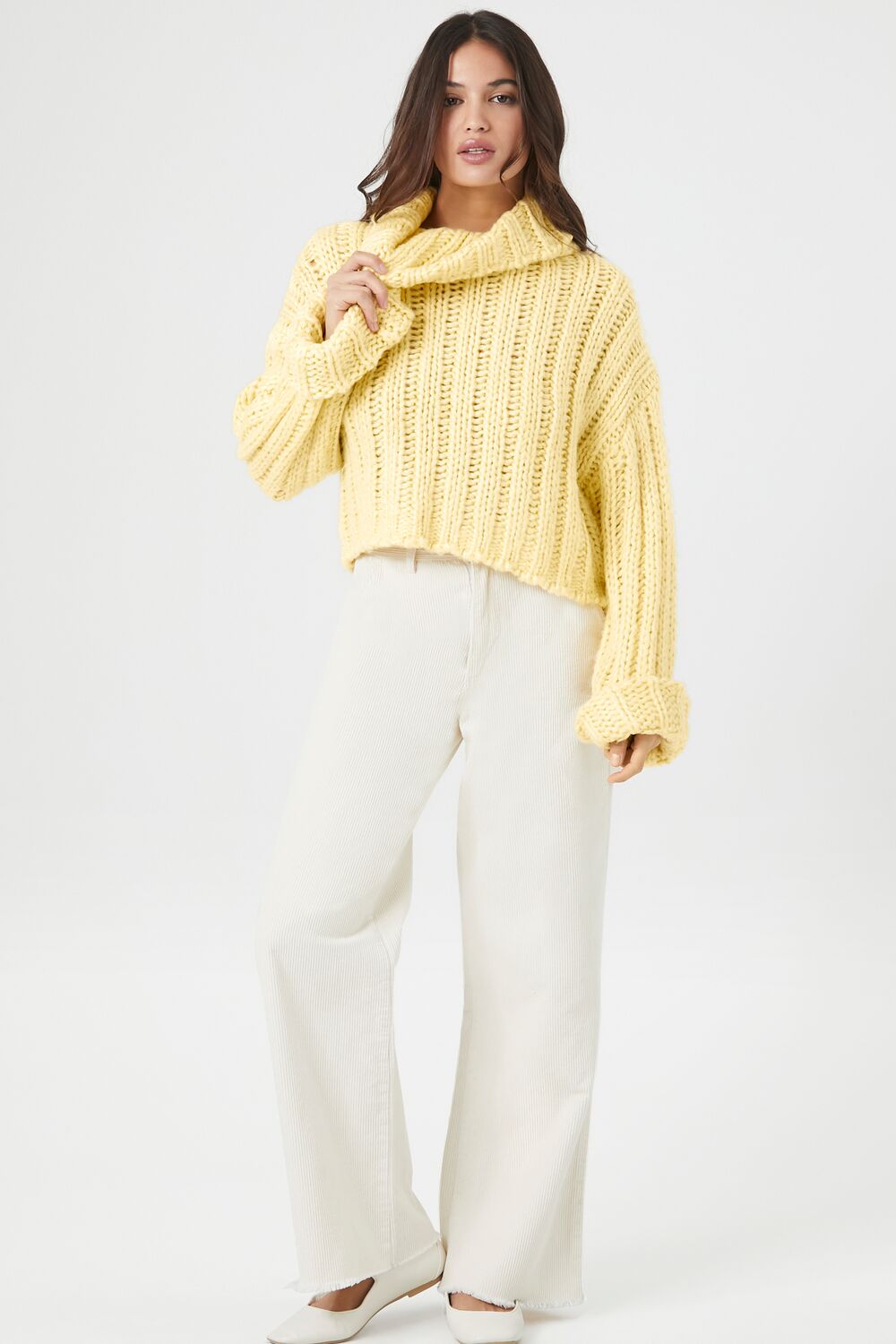 Turtleneck Cropped Sweater