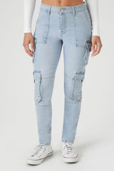 Grommet Cargo Skinny Jeans