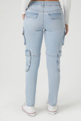 Grommet Cargo Skinny Jeans