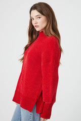 Ribbed Mock Neck Sweater