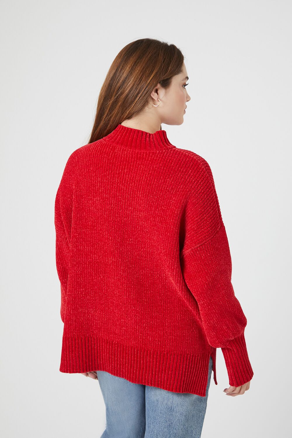 Ribbed Mock Neck Sweater