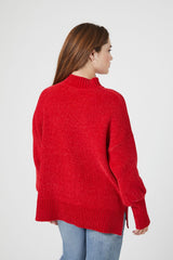 Ribbed Mock Neck Sweater