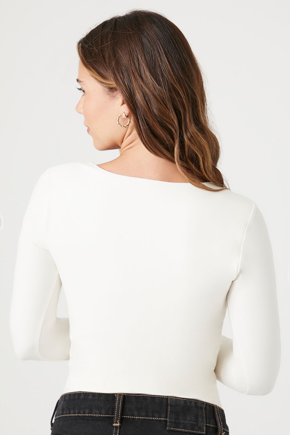 Fitted V-Neck Bodysuit