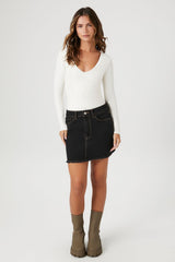 Fitted V-Neck Bodysuit