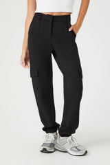 Seamed High-Rise Cargo Joggers