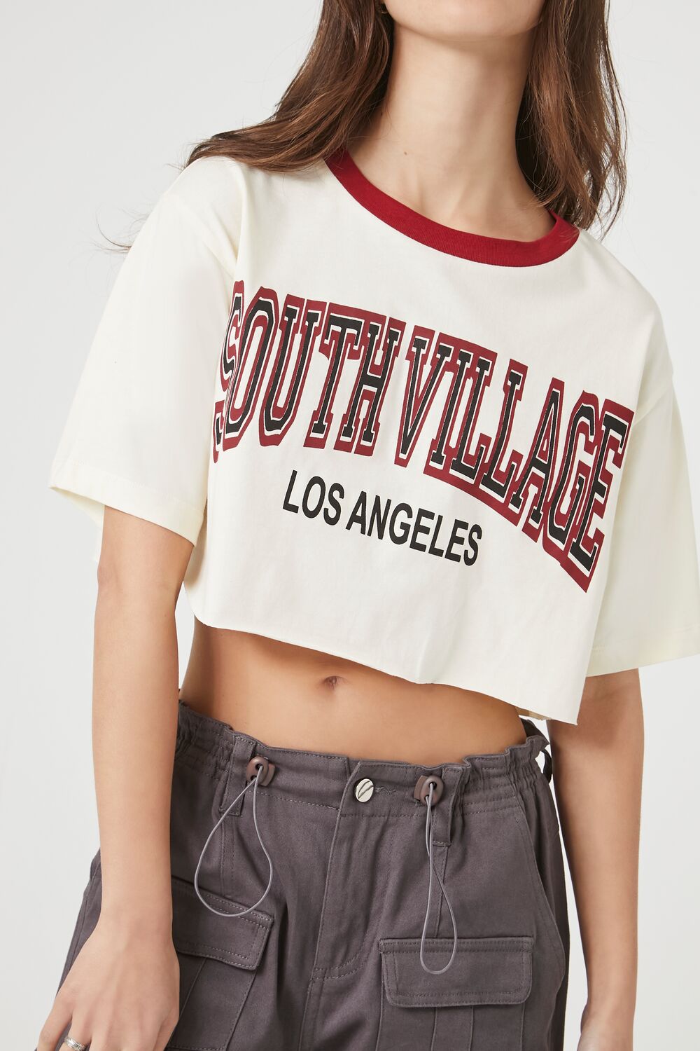 South Village Graphic Cropped Tee